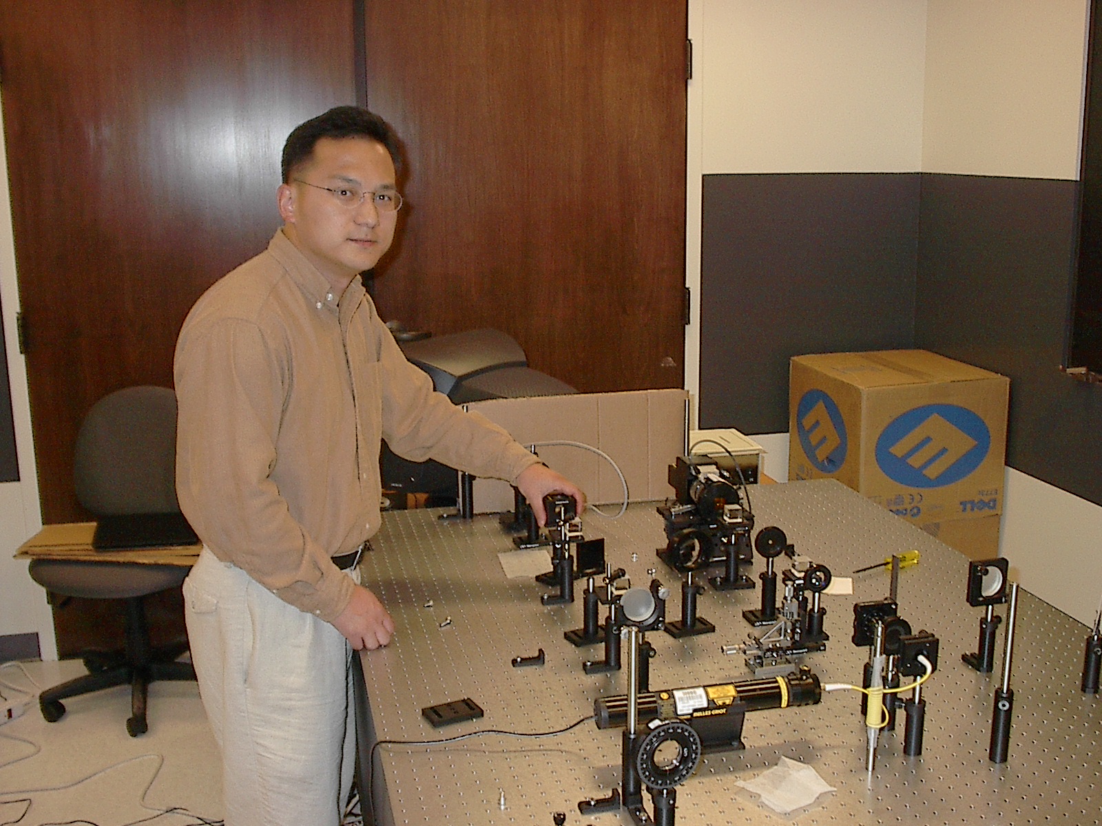 Zhenrong Wang working on his Master's thesis