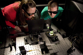 students in the lab